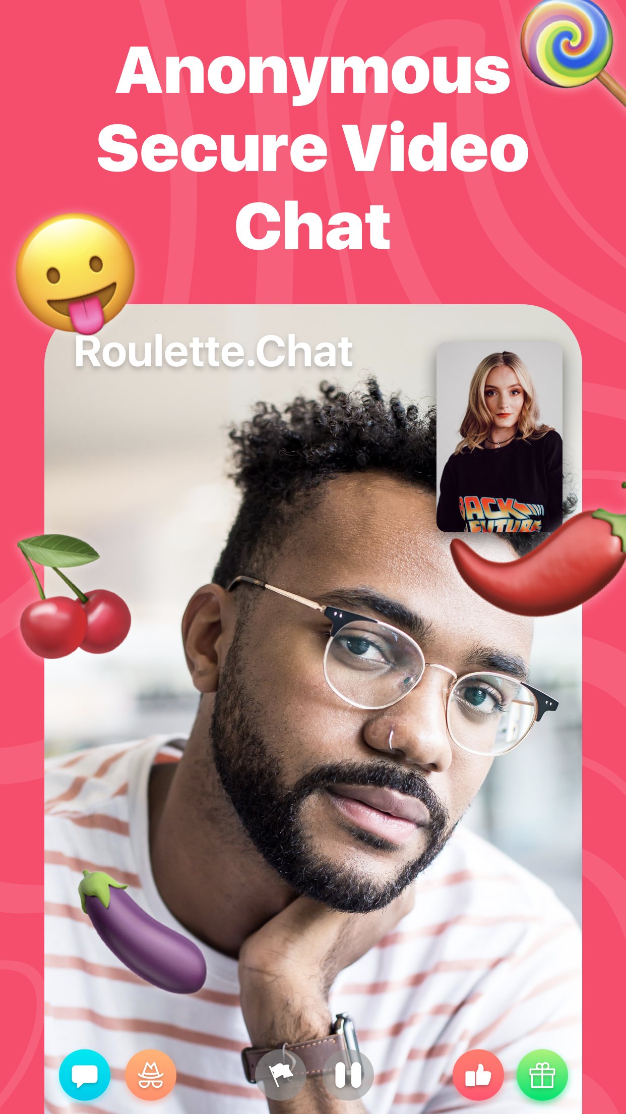 Roulette Chat Video Omegle Ome APK screenshot