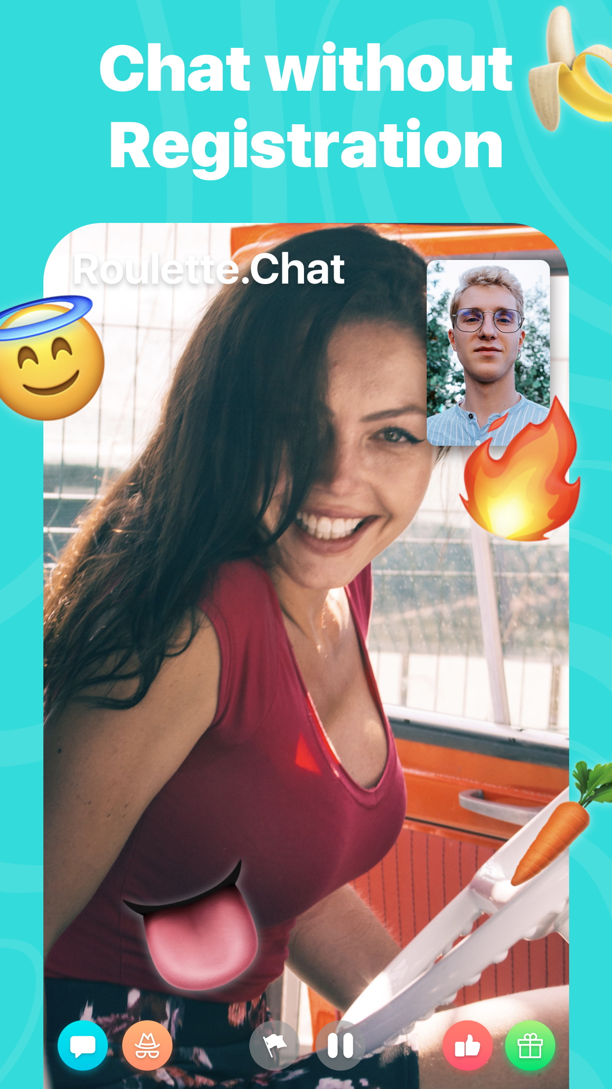 Roulette Chat Video Omegle Ome APK screenshot