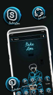 Sad Boy Neon Theme APK screenshot