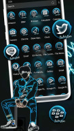Sad Boy Neon Theme APK screenshot