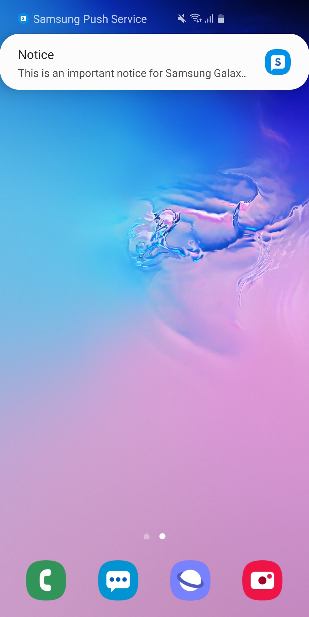 Samsung Push Service screenshot