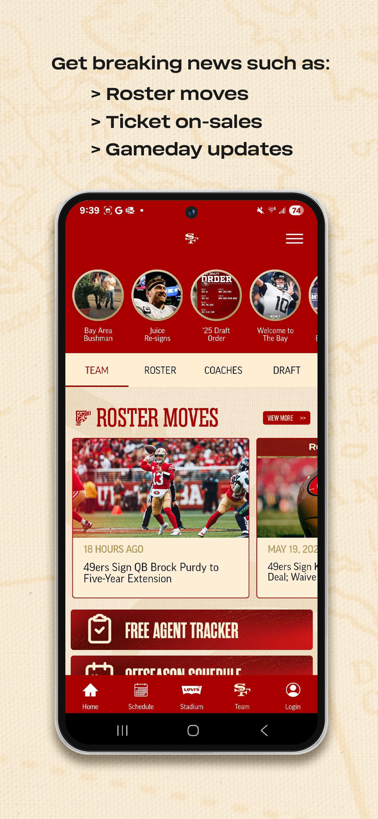 San Francisco 49ers APK screenshot