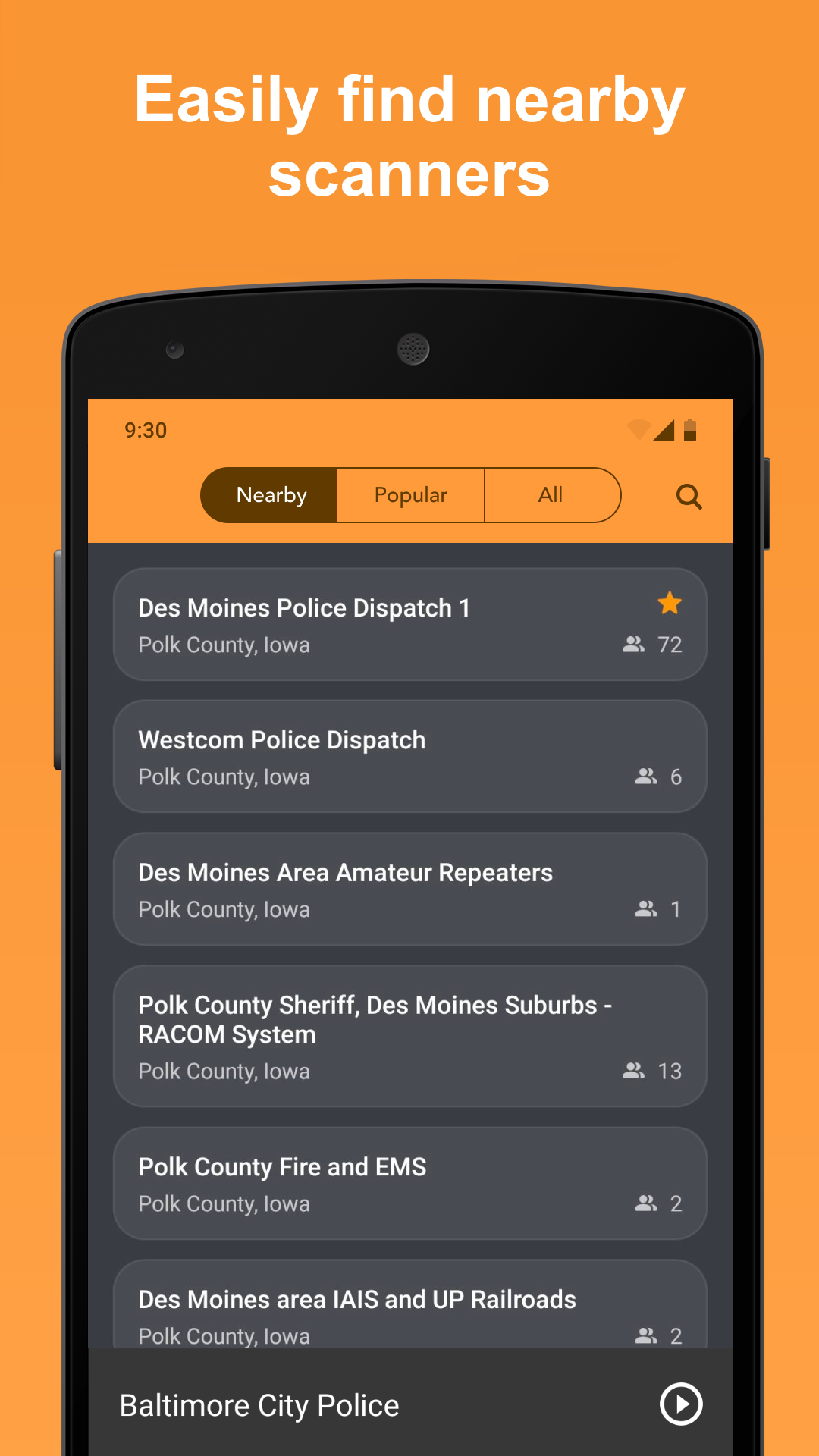 Scanner Radio - Police Scanner APK screenshot