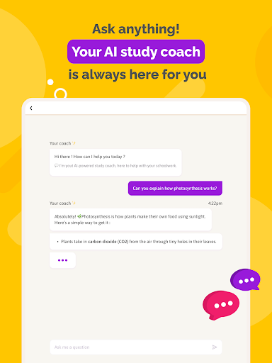 SchoolMouv - AI Tutor & Quiz APK screenshot