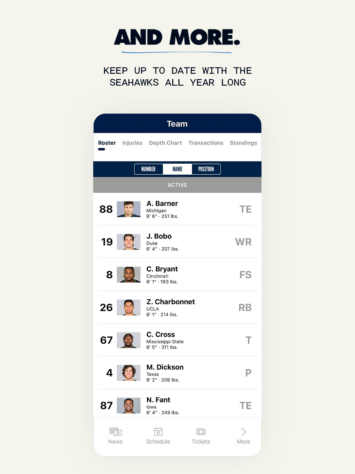 Seattle Seahawks Mobile APK screenshot