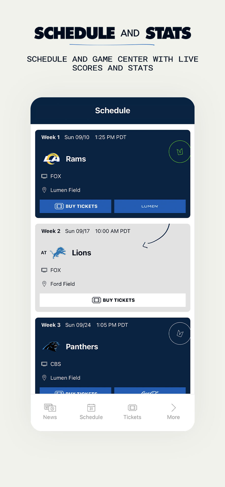 Seattle Seahawks Mobile APK screenshot