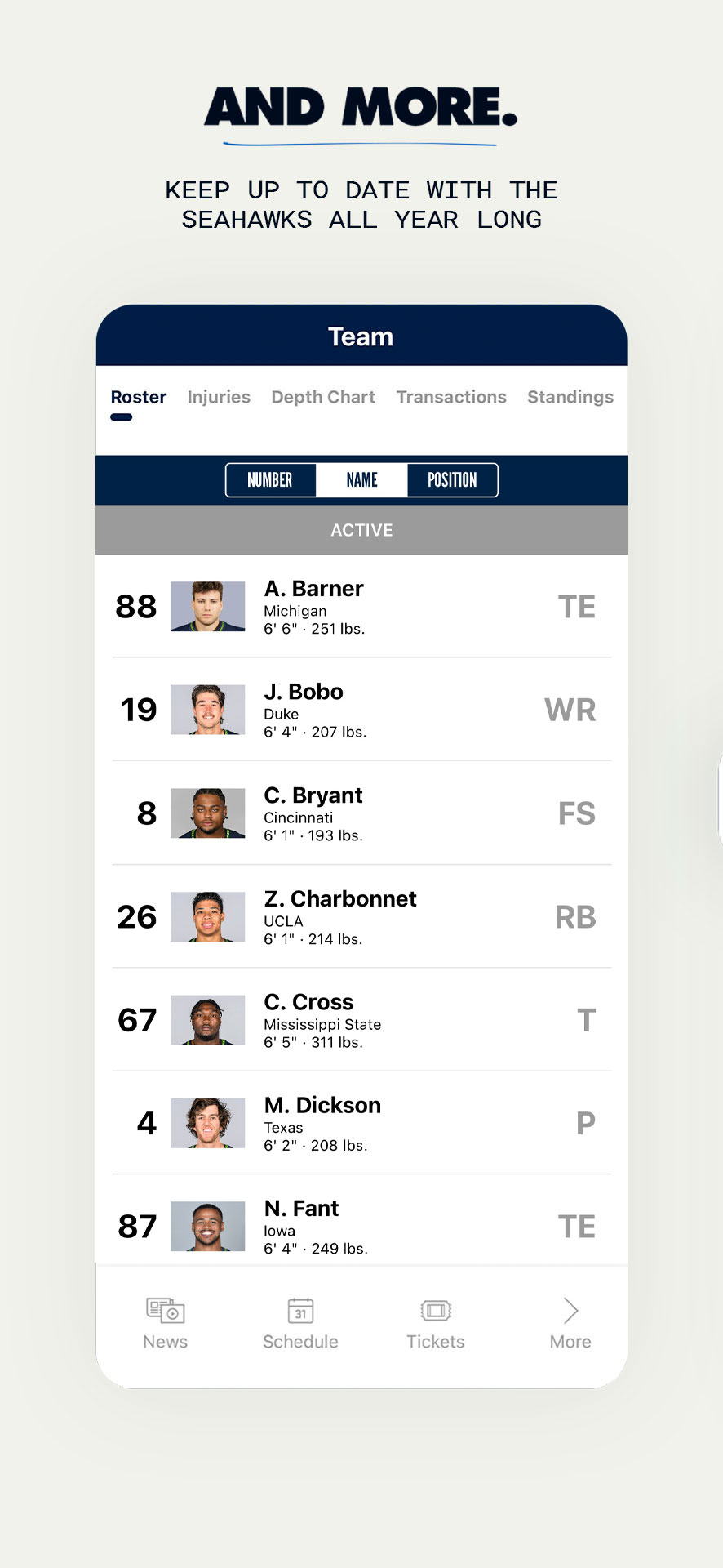 Seattle Seahawks Mobile APK screenshot