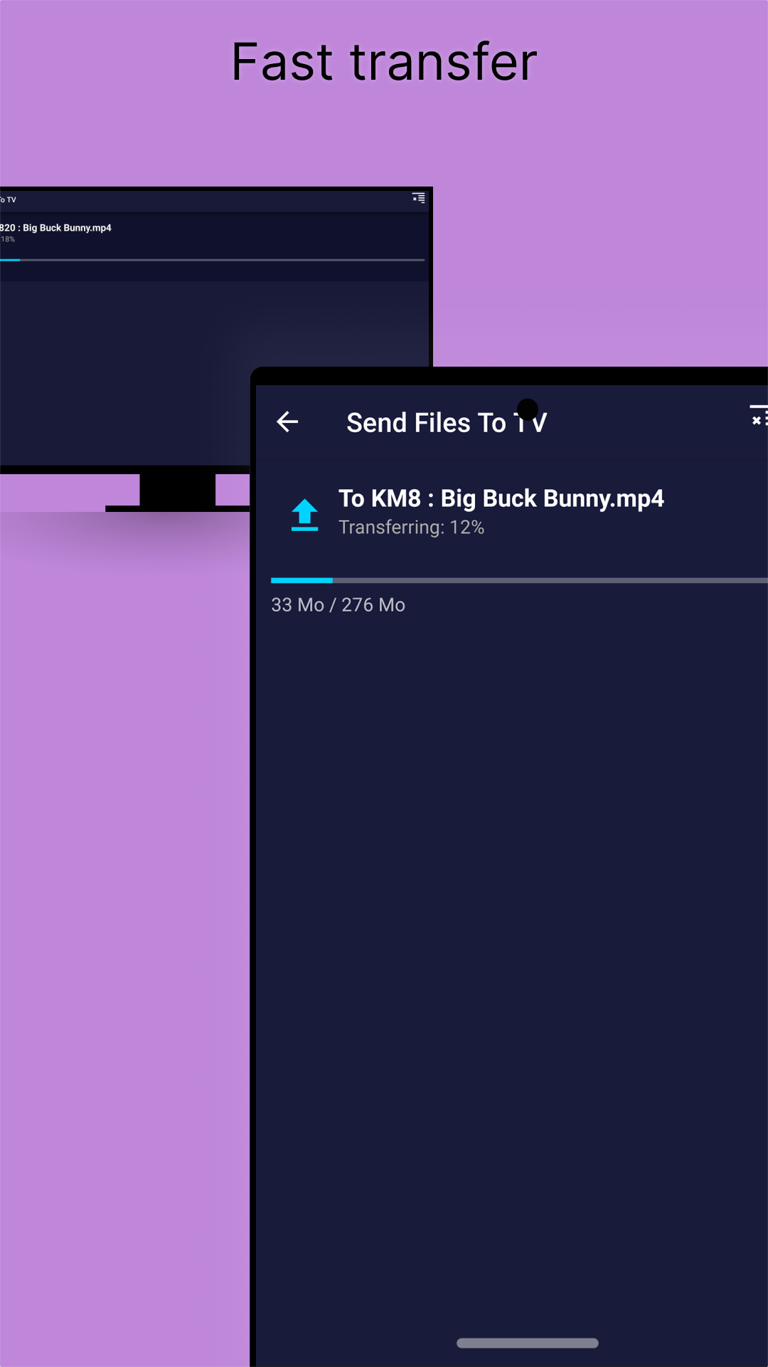 Send files to TV screenshot