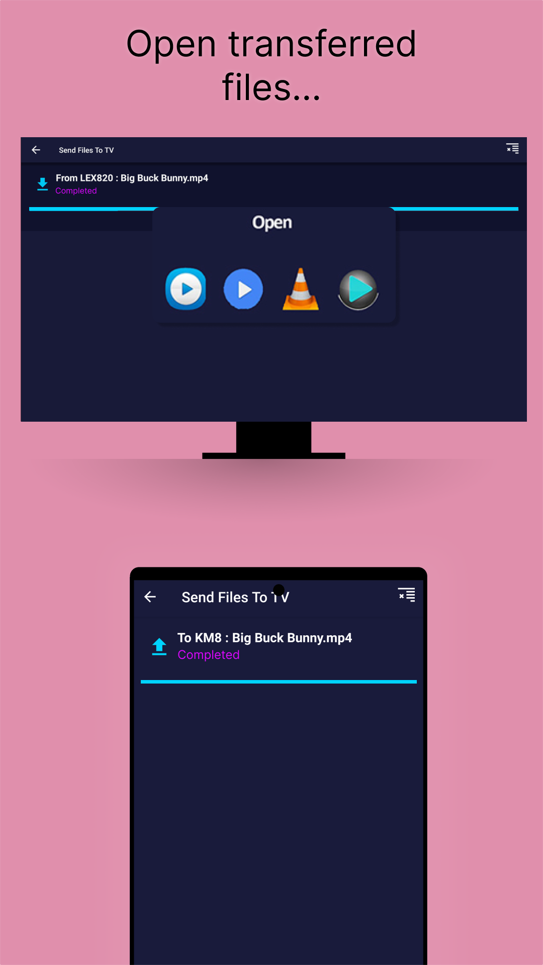 Send files to TV screenshot