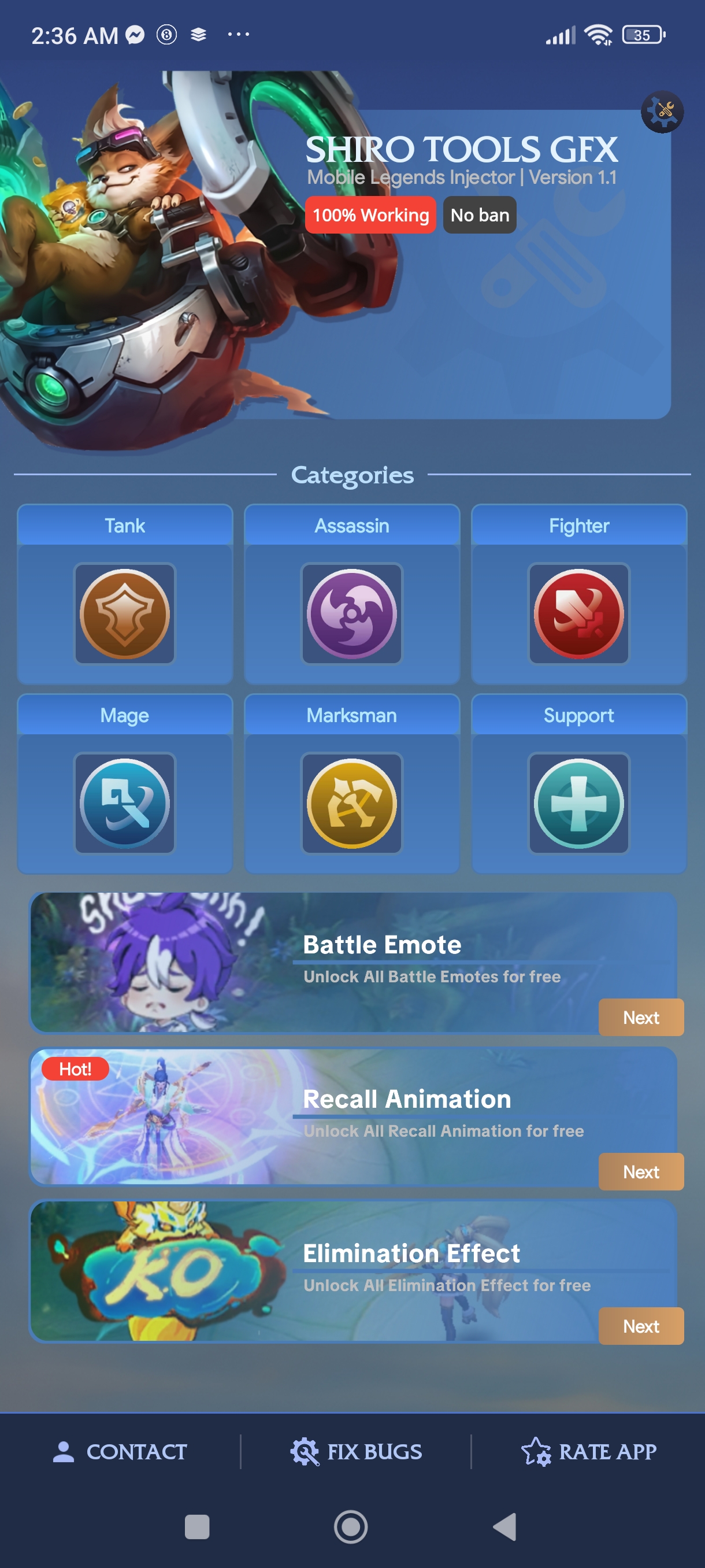 Shiro Tools GFX APK screenshot