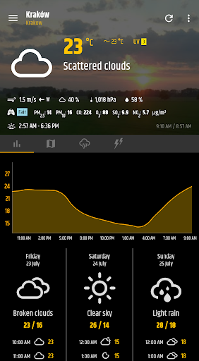 Simple weather & clock widget APK screenshot