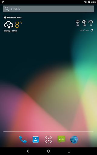 Simple weather & clock widget APK screenshot