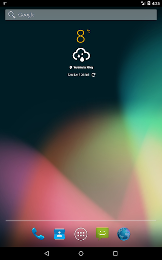 Simple weather & clock widget APK screenshot