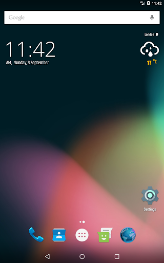 Simple weather & clock widget APK screenshot