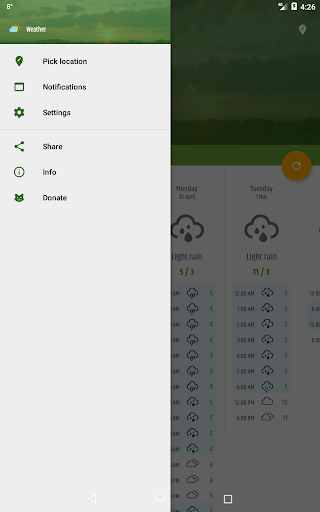 Simple weather & clock widget APK screenshot