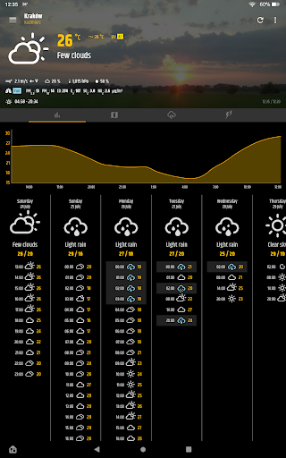 Simple weather & clock widget APK screenshot