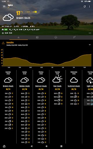 Simple weather & clock widget APK screenshot