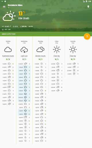 Simple weather & clock widget APK screenshot