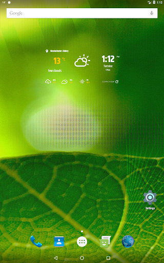 Simple weather & clock widget APK screenshot