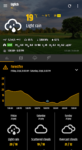 Simple weather & clock widget APK screenshot