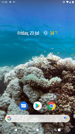 Simple weather & clock widget APK screenshot