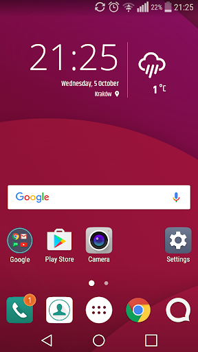 Simple weather & clock widget APK screenshot