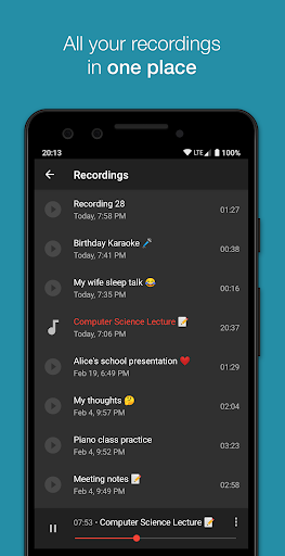 Smart Voice Recorder APK screenshot