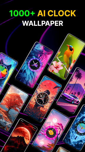 Умные часы: обои с часами APK screenshot
