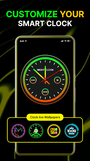 Умные часы: обои с часами APK screenshot