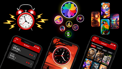 Умные часы: обои с часами APK screenshot