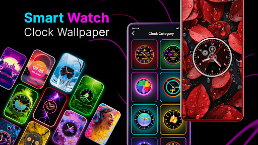 Умные часы: обои с часами APK screenshot