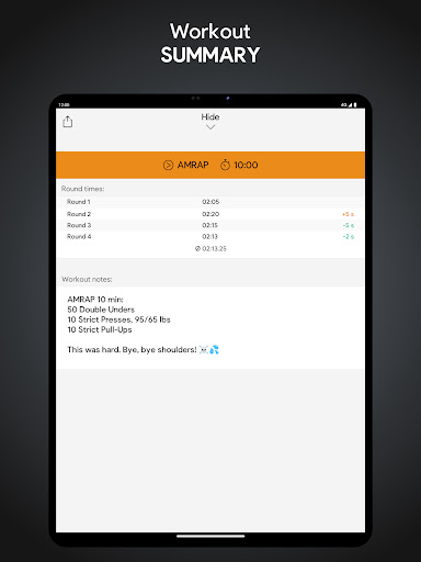 SmartWOD Timer - WOD timer APK screenshot
