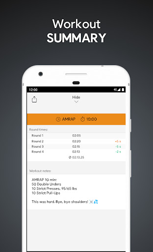 SmartWOD Timer - WOD timer APK screenshot