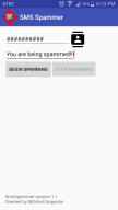 SMS Spammer screenshot