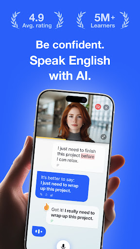 Speak English with Loora AI APK screenshot