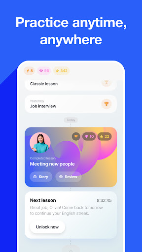 Speak English with Loora AI APK screenshot
