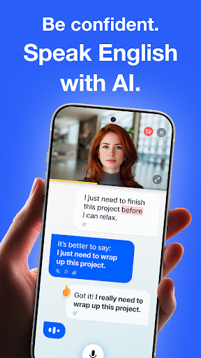 Speak English with Loora AI APK screenshot