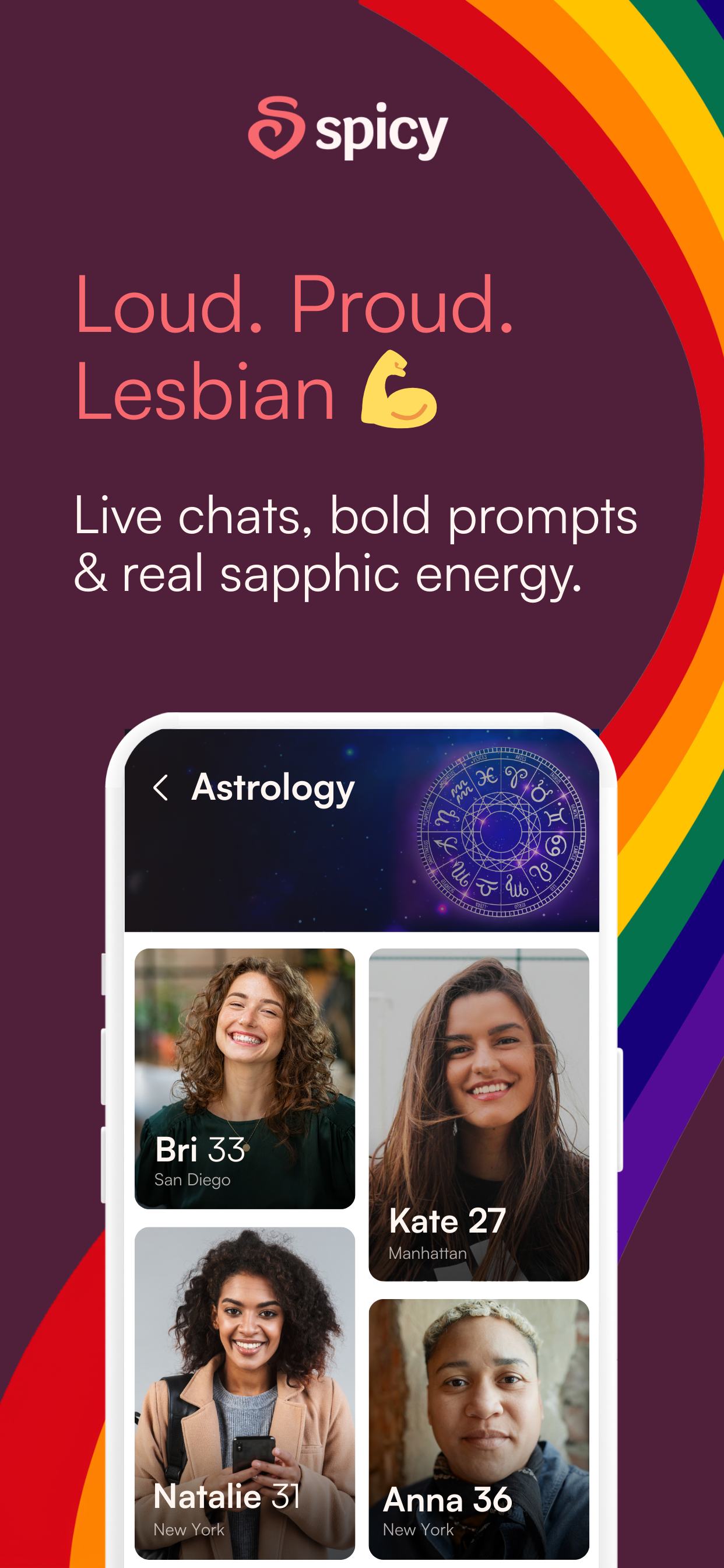 SPICY: Lesbian Dating App APK screenshot