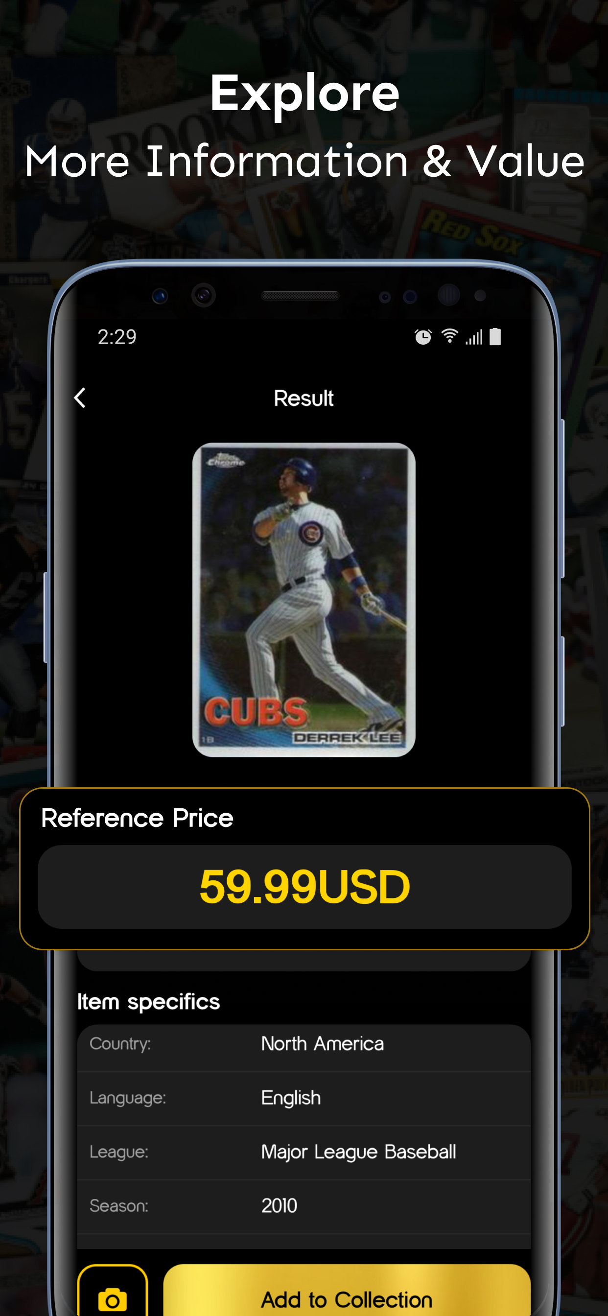 Sports Card Value Identifier APK screenshot