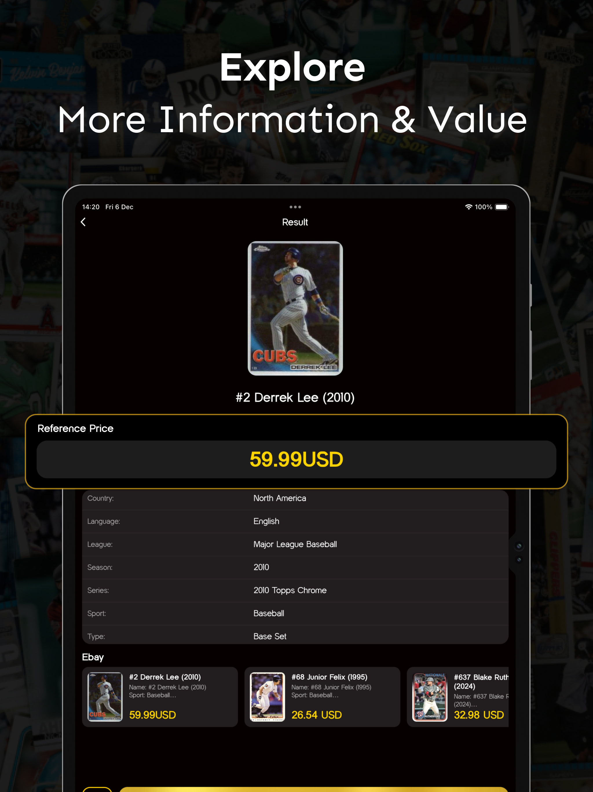 Sports Card Value Identifier APK screenshot