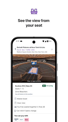 StubHub - Live Event Tickets APK screenshot