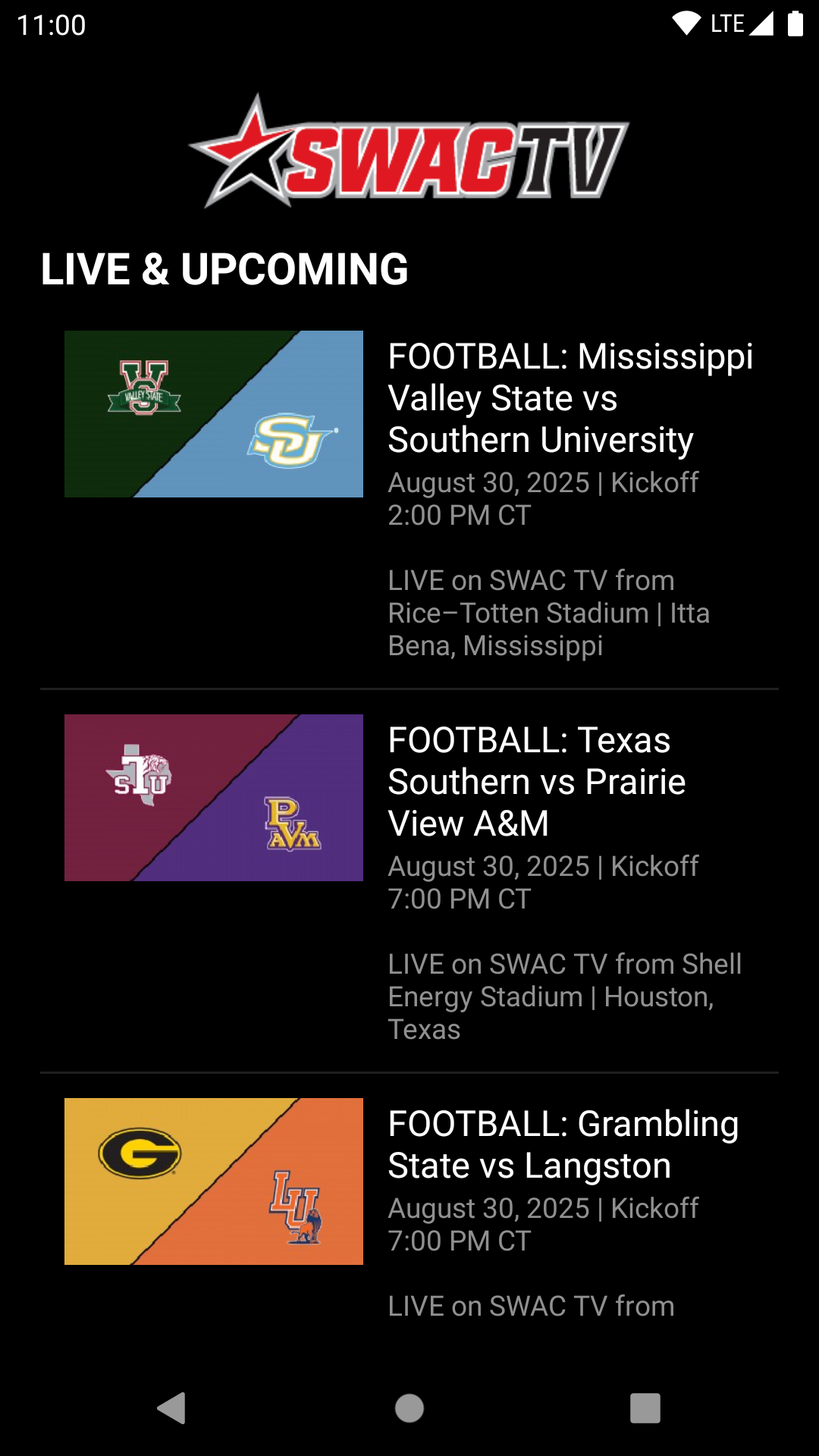 SWAC TV APK screenshot