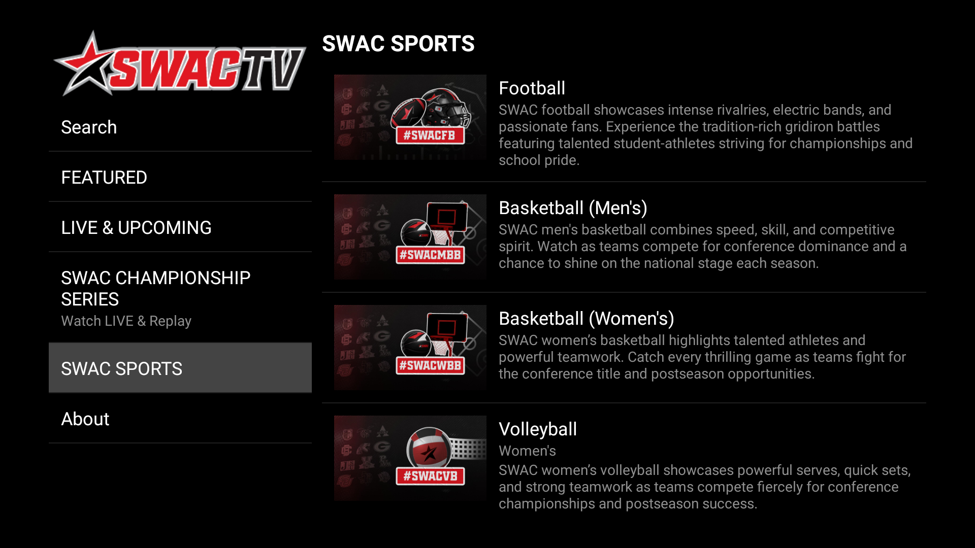 SWAC TV APK screenshot