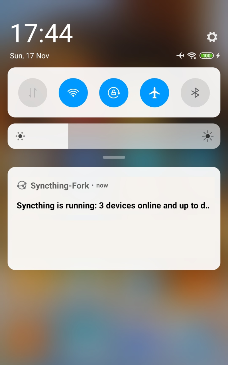 Syncthing-Fork screenshot