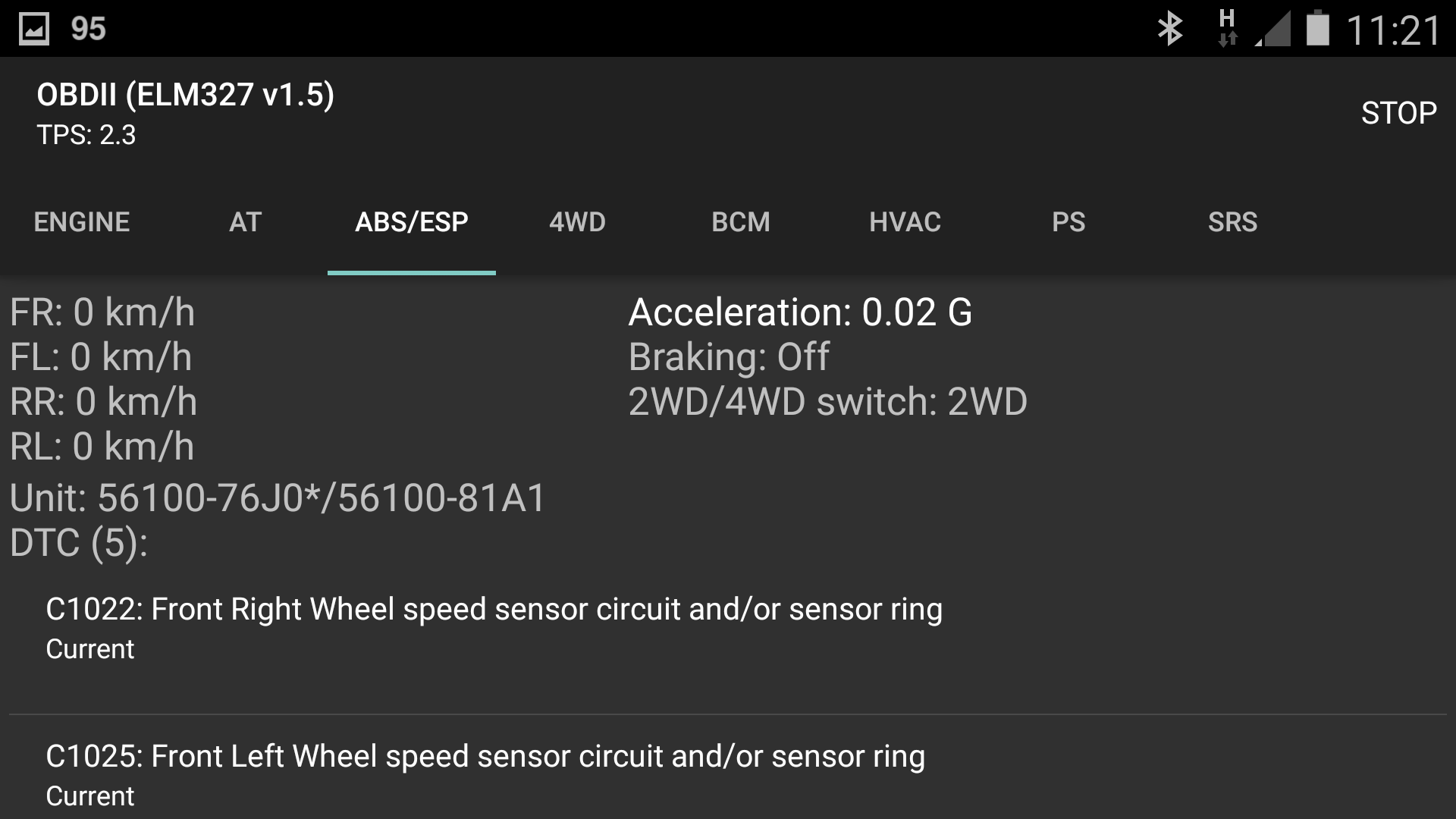 SZ Viewer: read DTC for Suzuki screenshot