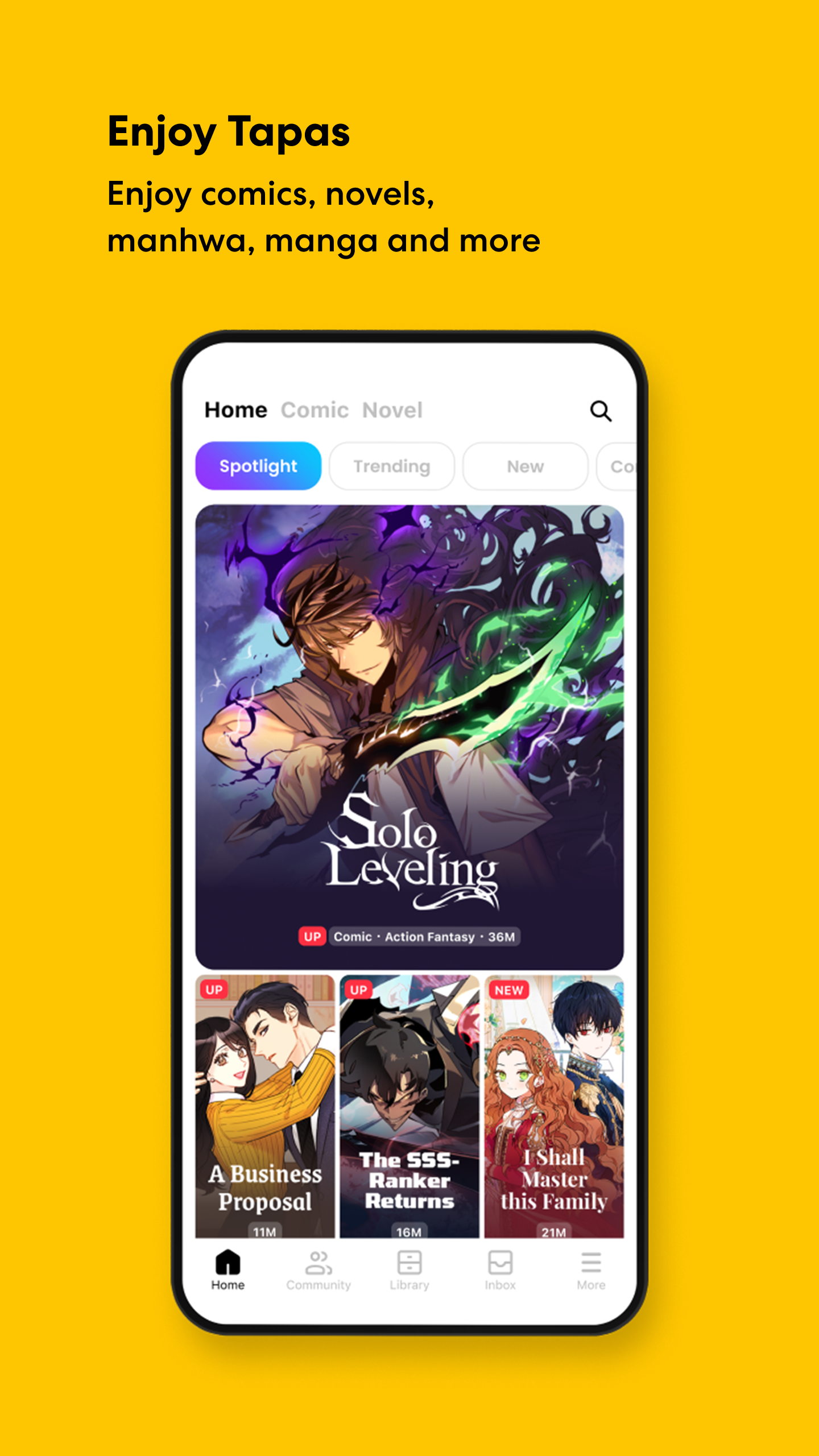 Tapas APK screenshot