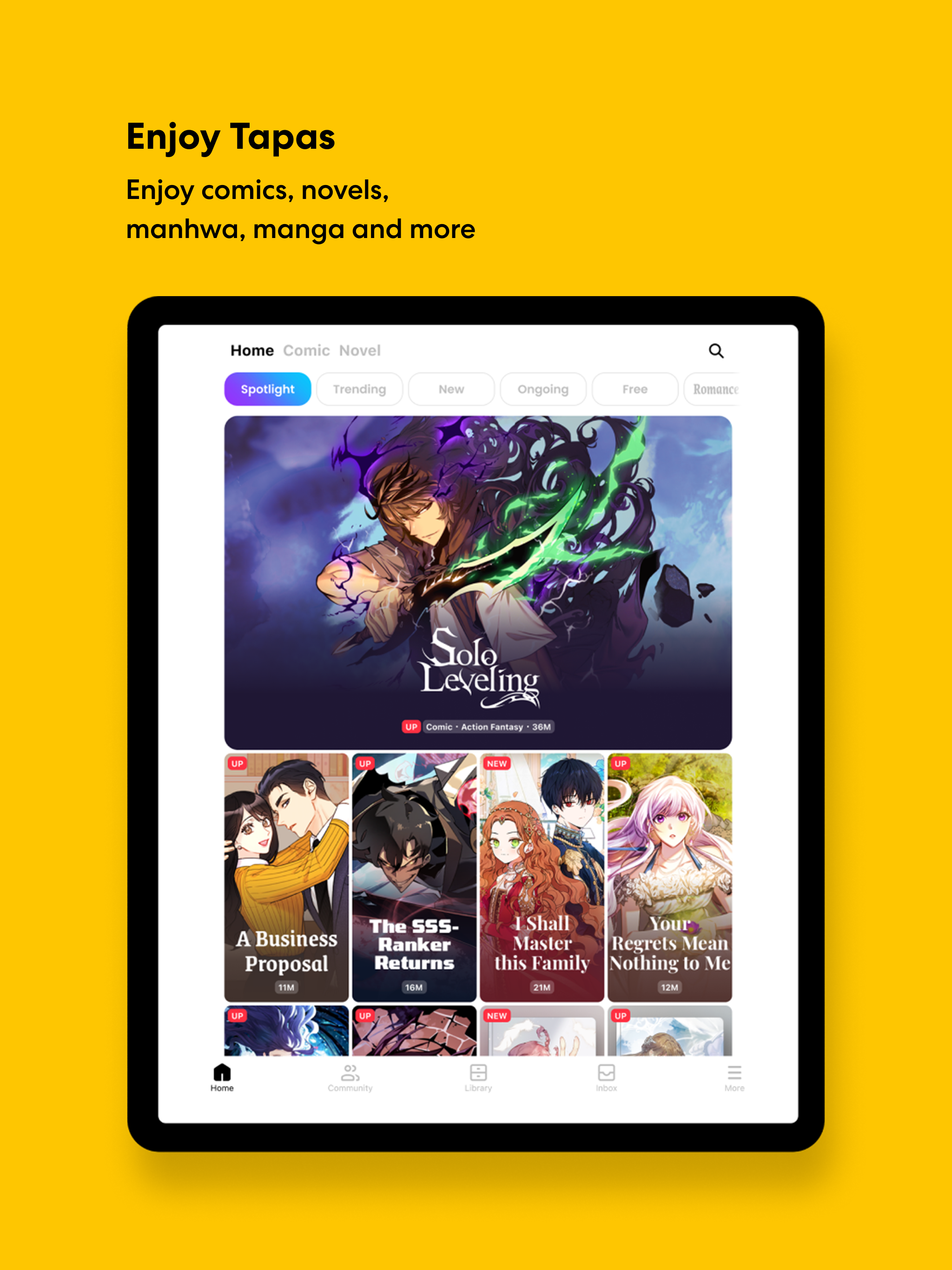 Tapas APK screenshot