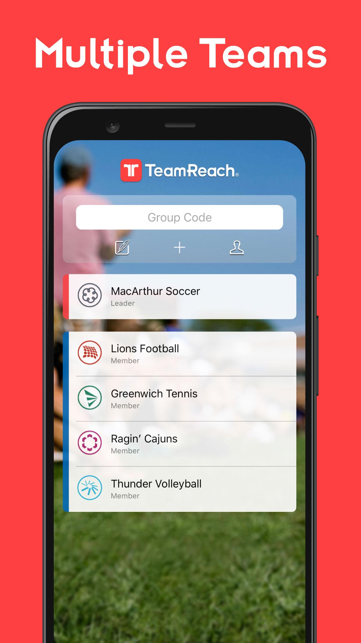 TeamReach - Your Team App APK screenshot
