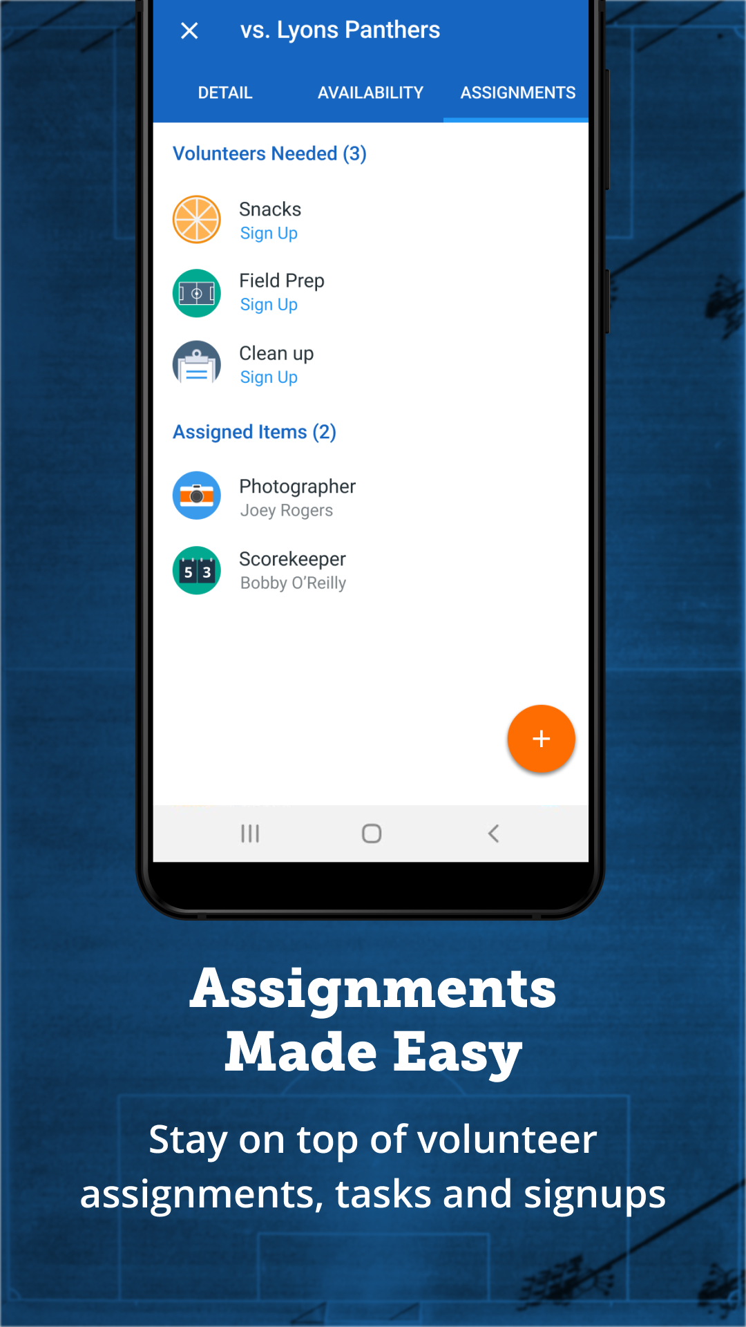 TeamSnap: manage youth sports APK screenshot