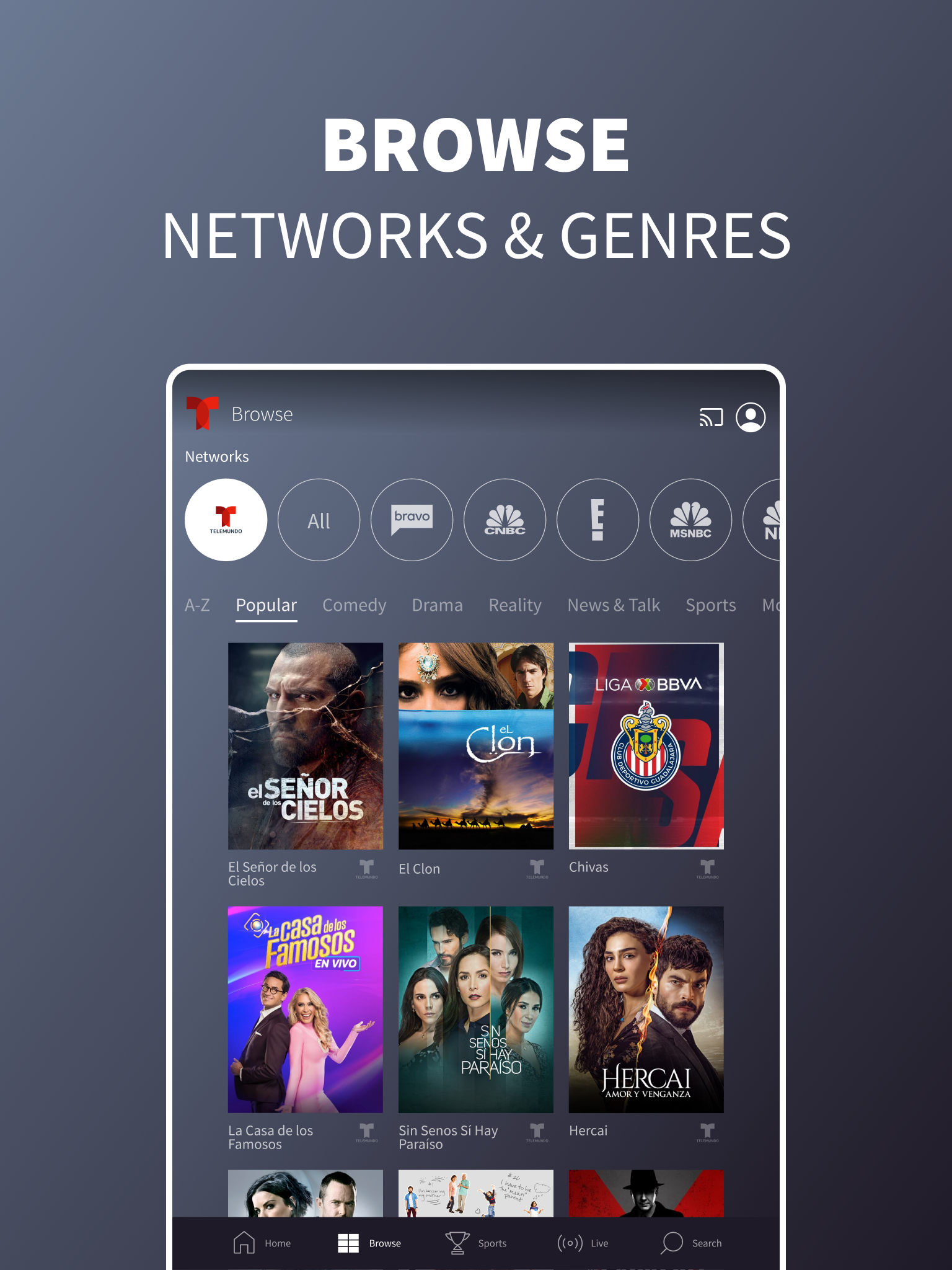 Telemundo APK screenshot